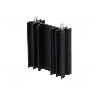 Heatsink: extruded | H | TO202,TO218,TO220,TOP3 | black | L: 38mm