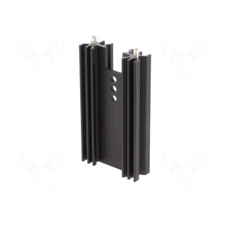 Heatsink: extruded | H | TO202,TO218,TO220,TOP3 | black | L: 63mm