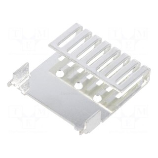 Heatsink: extruded | TO126 | silver | L: 44.7mm | W: 44.5mm | H: 10.2mm