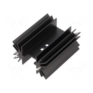 Heatsink: extruded | TO218,TO220,TO247 | black | L: 25mm | W: 41.6mm