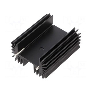 Heatsink: extruded | TO218,TO220,TO247 | black | L: 25mm | W: 42mm | R