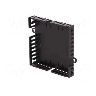 Heatsink: extruded | TO220 | black | L: 58mm | W: 52mm | H: 1.5mm | anodized