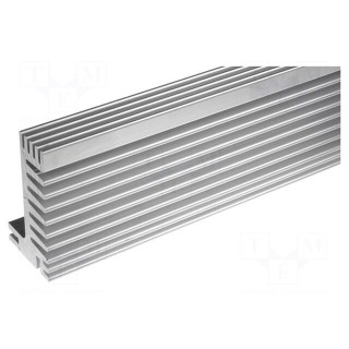 Heatsink: extruded | TO220 | natural | L: 1000mm | W: 55mm | H: 31mm