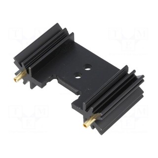 Heatsink: extruded | TO220,TO3P | black | L: 25.4mm | W: 45mm | H: 12.7mm
