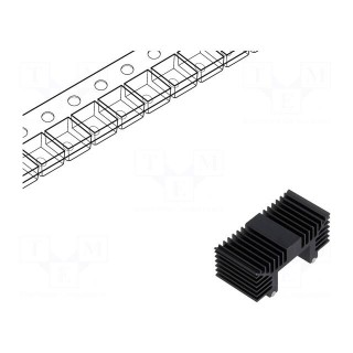 Heatsink: extruded | TO252,TO263 | black | L: 12.7mm | W: 26mm | H: 11.7mm