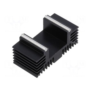 Heatsink: extruded | TO252,TO263 | black | L: 12.7mm | W: 26mm | H: 11.7mm