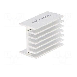Heatsink: extruded | TO264 | natural | L: 16mm | W: 23.4mm | H: 32mm | raw