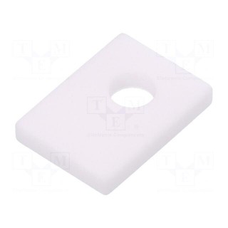 Heat transfer pad: ceramic | TO126,TO32 | L: 8mm | W: 11mm | Thk: 1.5mm
