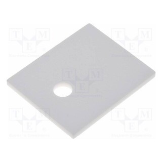 Heat transfer pad: ceramic | TO218,TO247 | L: 21mm | W: 25mm | 25W/mK
