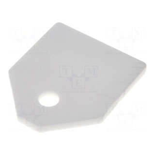 Heat transfer pad: ceramic | TO3P | L: 17.5mm | W: 20.5mm | Thk: 1.5mm