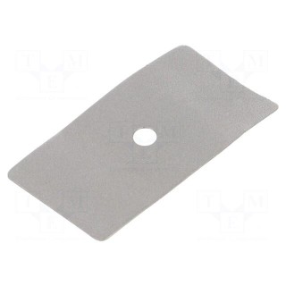 Heat transfer pad: graphite | L: 51mm | W: 27mm | Thk: 0.2mm | 20W/mK