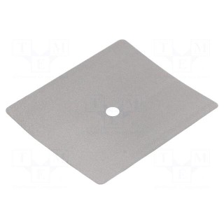 Heat transfer pad: graphite | L: 55mm | W: 48mm | Thk: 0.2mm | 20W/mK