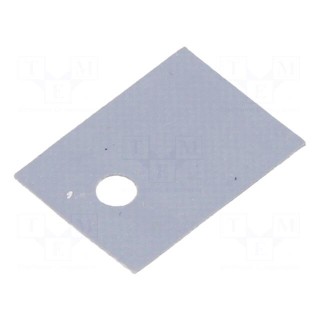 Heat transfer pad: polycarbonate with fiberglass