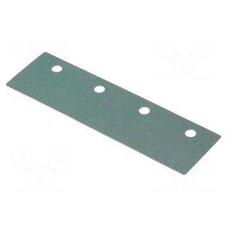 Heat transfer pad: silicone | 4 x TO220 | 0.4K/W | L: 60mm | W: 18mm