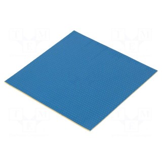 Heat transfer pad: silicone | L: 101.6mm | W: 101.6mm | golden | 5W/mK