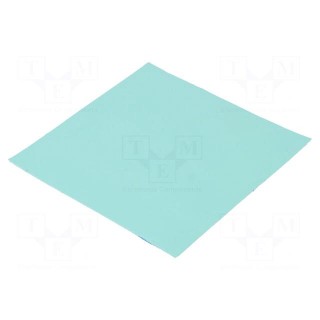 Heat transfer pad: silicone | L: 101.6mm | W: 101.6mm | green | Thk: 1mm