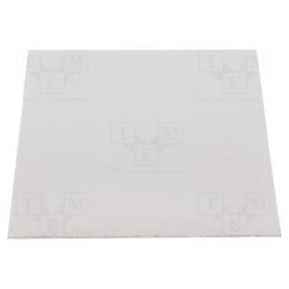 Heat transfer pad: silicone | L: 101.6mm | W: 101.6mm | grey | Thk: 1mm