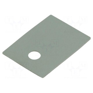 Heat transfer pad: silicone | TO220 | 0.4K/W | L: 18mm | W: 13mm | 10kV