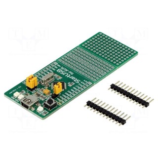 Dev.kit: Microchip AT90 | Components: AT90USB162 | prototype board
