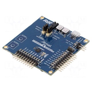 Dev.kit: Microchip AVR | Family: ATTINY | prototype board