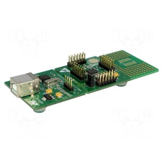 Dev.kit: STM8 | STM8S105C6T6 | pin strips,USB B | prototype board