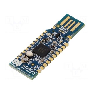 Dev.kit: Bluetooth 5 / BLE | GPIO,UART,USB | NRF52840 | USB A