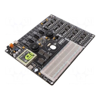 Dev.kit: ARM NXP | pin strips,microSD,mikroBUS socket x4,USB B