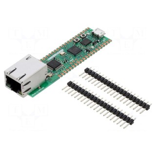 Dev.kit: Ethernet | 20pin x2,RJ45,USB B micro | 75x21mm
