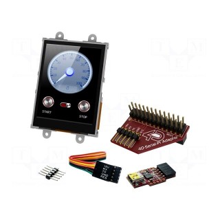 Dev.kit: with display | LCD TFT | 5VDC | Resolution: 240x320 | 2.8"