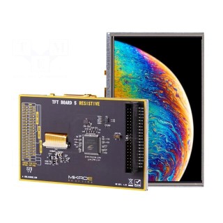 Dev.kit: with display | LCD TFT | 5" | 800x480 | No.of colours: 16.7M