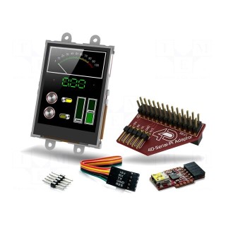 Dev.kit: with display | LCD TFT | 2.4" | 240x320 | No.of colours: 65k