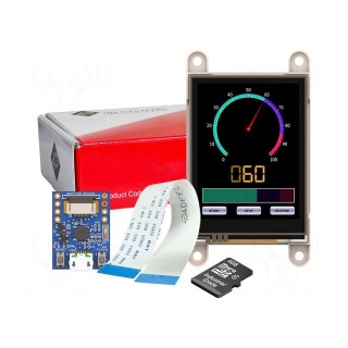 Dev.kit: with display | TFT | 2.4" | 320x240 | Display: graphical | SPI