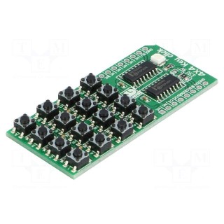Click board | 16-button keypad | SPI | HC165AG | prototype board