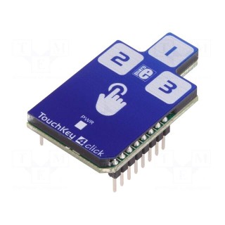 Click board | 3-button capacitive keypad | I2C | CAP1293 | 3.3/5VDC