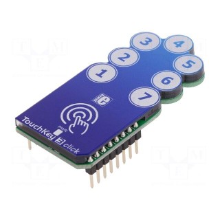 Click board | 7-button capacitive keypad | GPIO,SPI | AT42QT1110