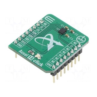 Click board | accelerometer | GPIO,SPI | IIS3DWB | prototype board