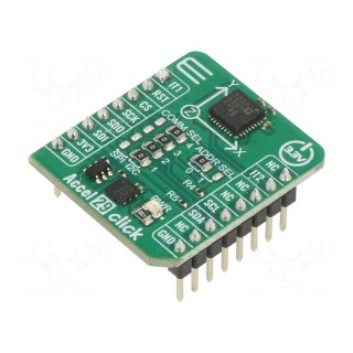 Click board | accelerometer | I2C,SPI | ADXL314 | prototype board