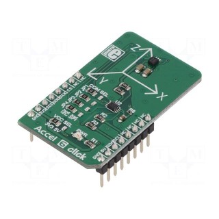 Click board | accelerometer | I2C,SPI | BMA280 | prototype board