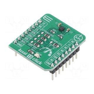 Click board | accelerometer | I2C,SPI | BMA490L | prototype board