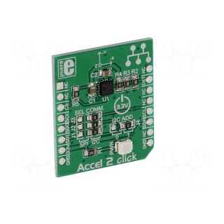 Click board | accelerometer | I2C,SPI | LIS3DSH | 3.3VDC