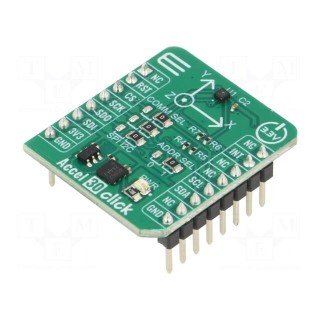 Click board | accelerometer | I2C,SPI | MC3635 | prototype board