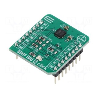 Click board | prototype board | Comp: ICM-20689 | 3.3VDC