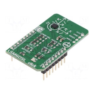 Click board | prototype board | Comp: LSM6DS3 | 3.3VDC