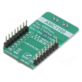 Click board | A/D converter | I2C | AMC1100,MCP3221 | 3.3VDC,5VDC