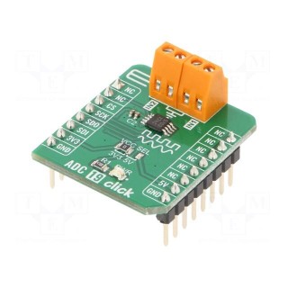 Click board | prototype board | Comp: ADC122S101 | A/D converter