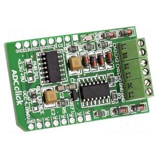 Click board | A/D converter | SPI | MCP3204 | prototype board