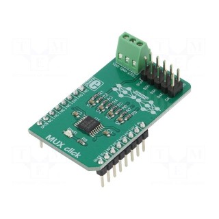 Click board | analog multiplexer | GPIO | MUX509 | 5VDC