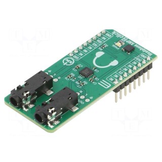 Click board | audio,amplifier | I2C | MAX9723 | prototype board