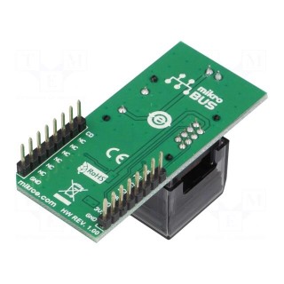 Click board | button,display | SPI | ISC15ANP4 | prototype board