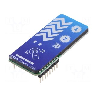 Click board | capacitive keypad | UART | ATSAML10 | prototype board